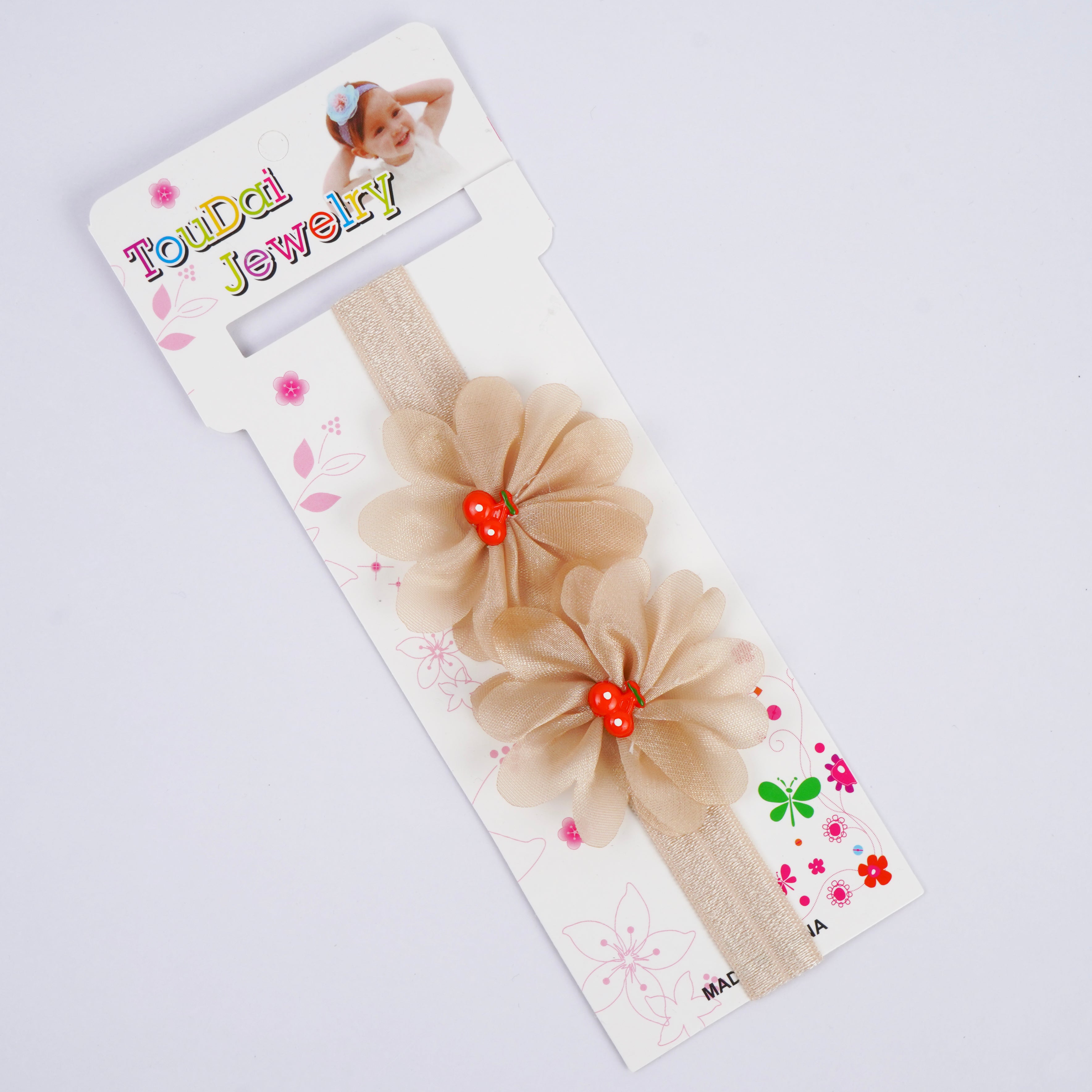 Kids Head Band - Skin, Pink, Dark Pink, Grey & White