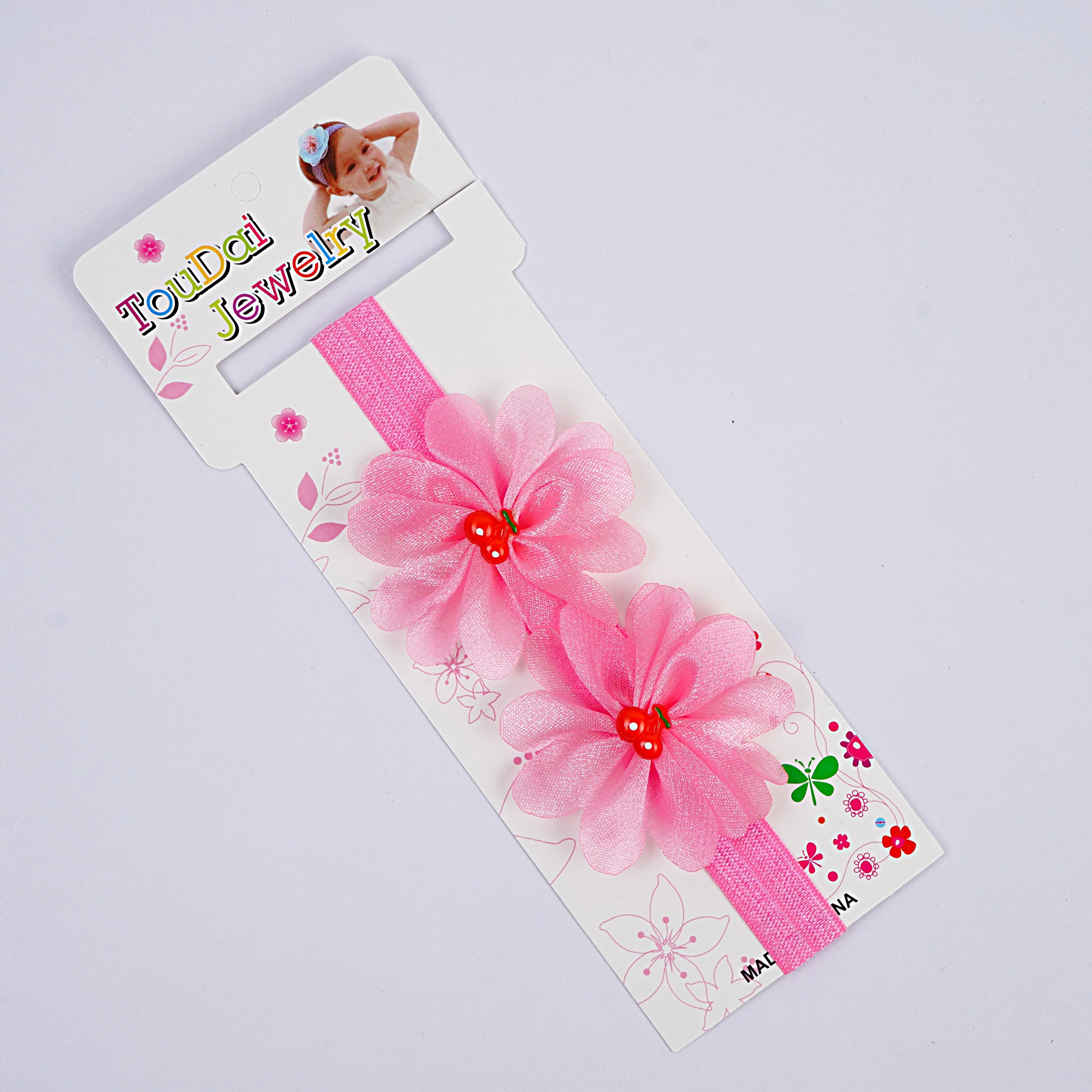 Kids Head Band - Skin, Pink, Dark Pink, Grey & White