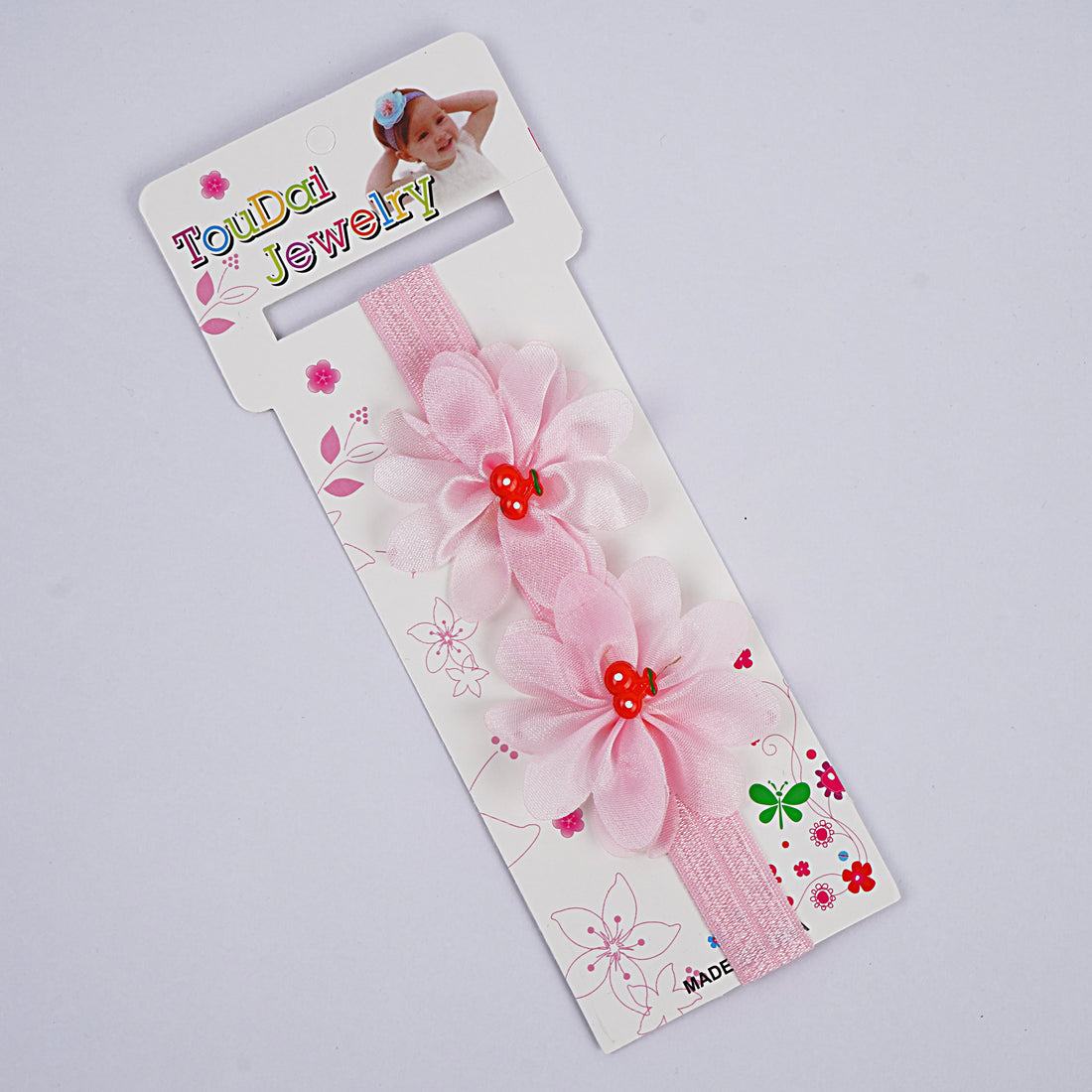 Kids Head Band - Skin, Pink, Dark Pink, Grey & White