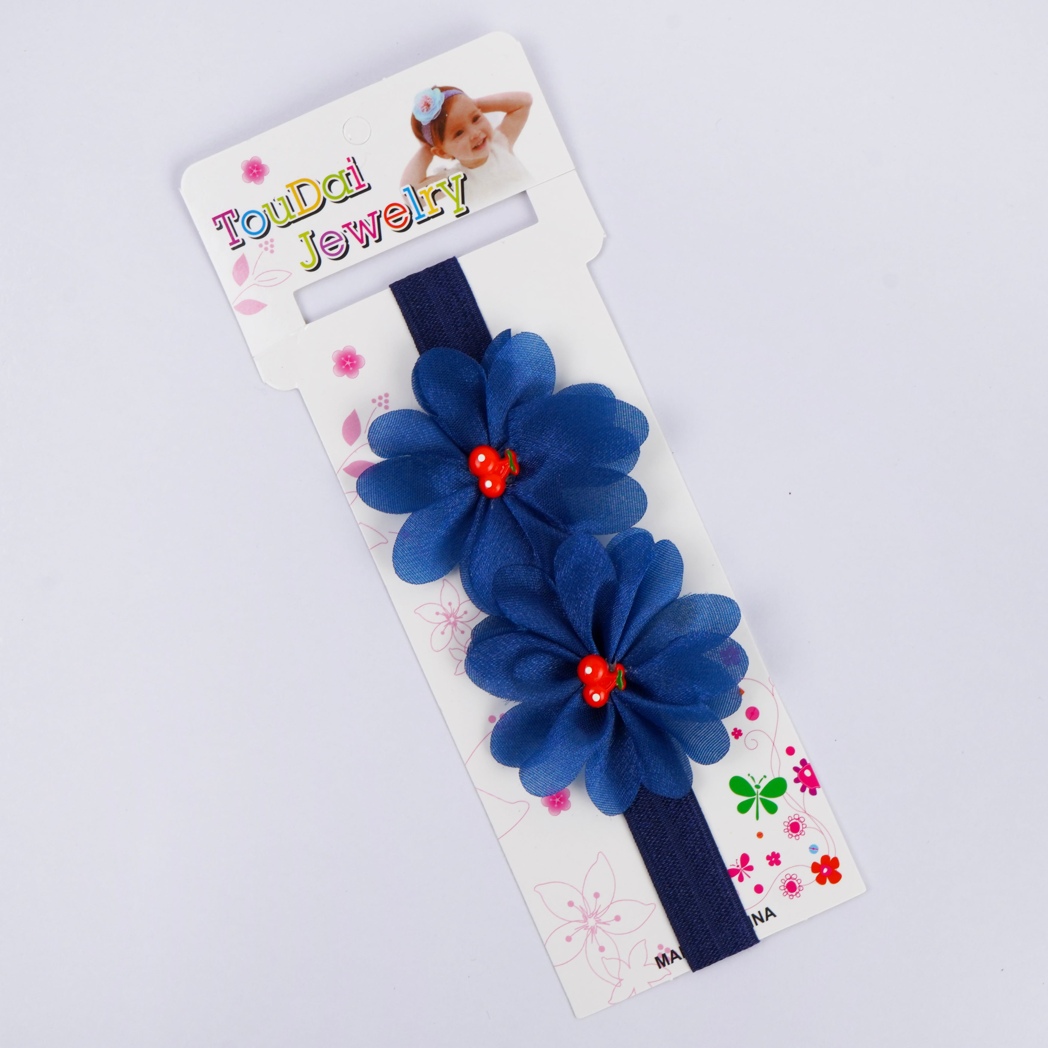 Kids Head Band - Skin, Pink, Dark Pink, Grey & White