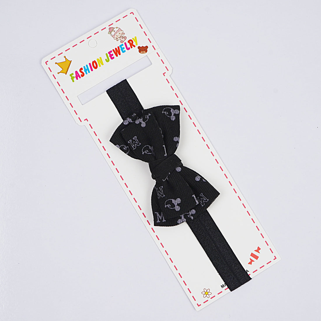Kids Head Band - Pink, White, Black & Blue
