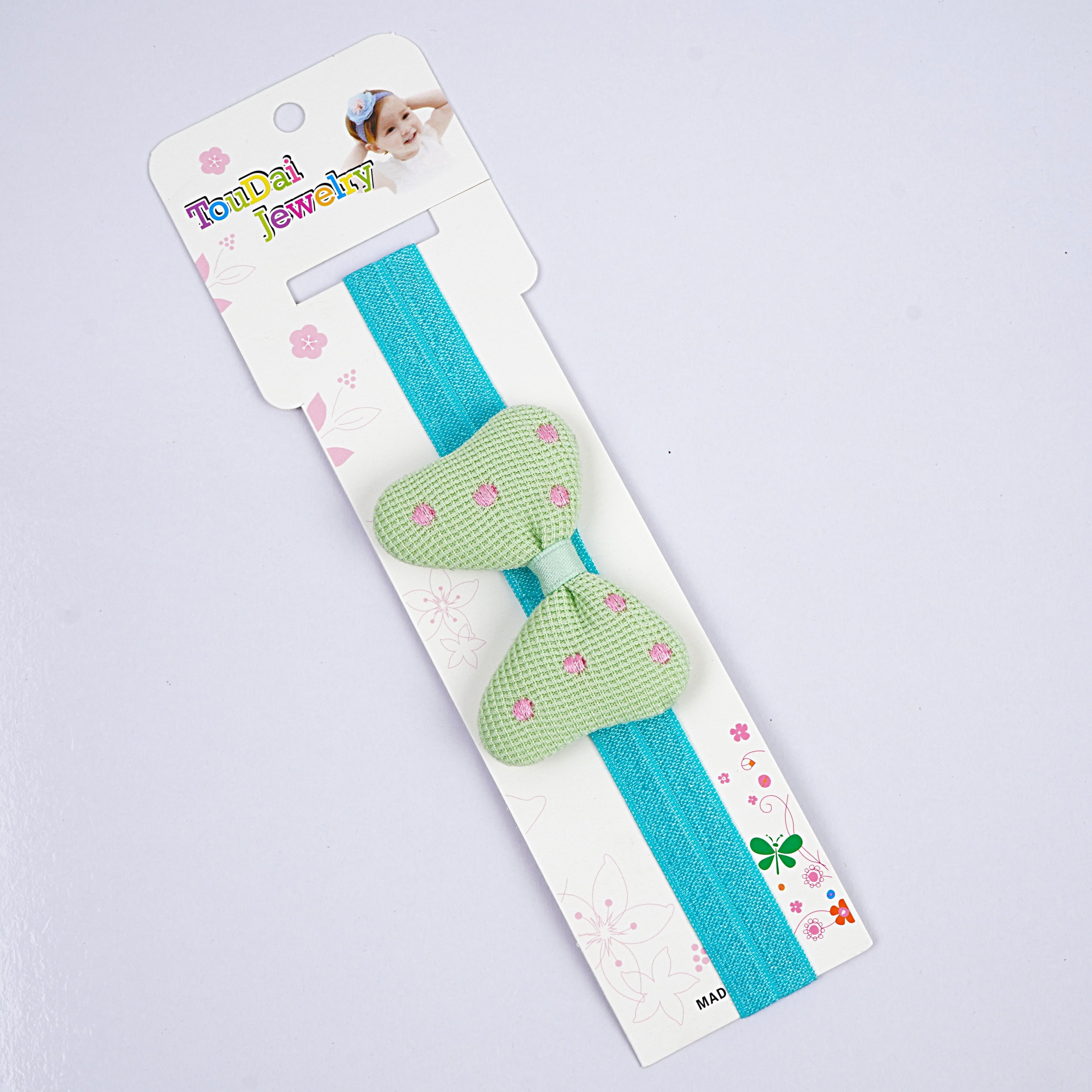Kids Head Band - Green, Blue, Yellow, Pink & Orange