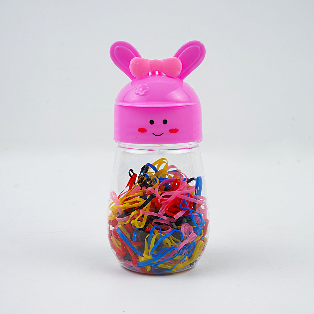 Kids Hair Pony Rubber Bands (Pack of 20) - Yellow, Pink, Blue & Coral