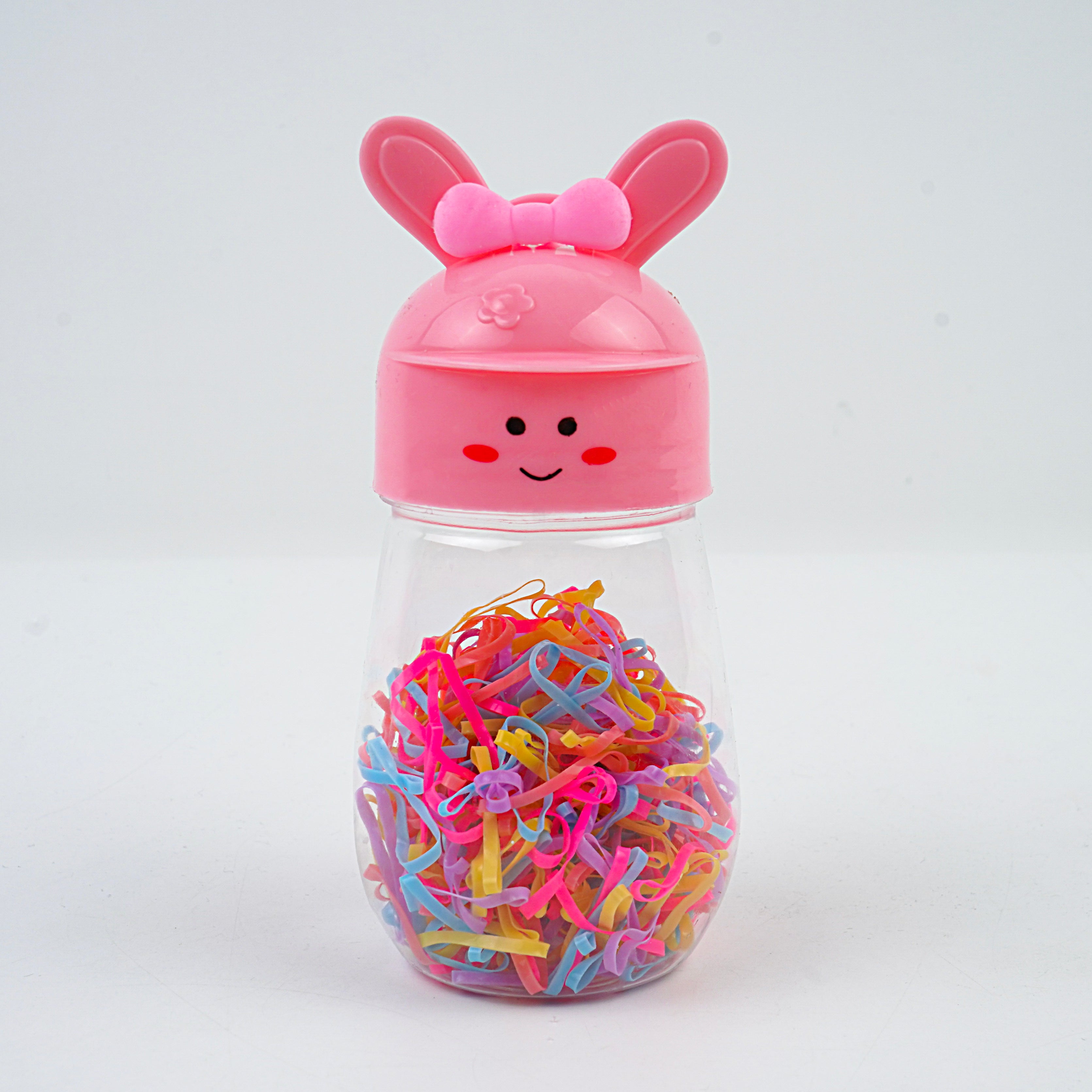Kids Hair Pony Rubber Bands (Pack of 20) - Yellow, Pink, Blue & Coral