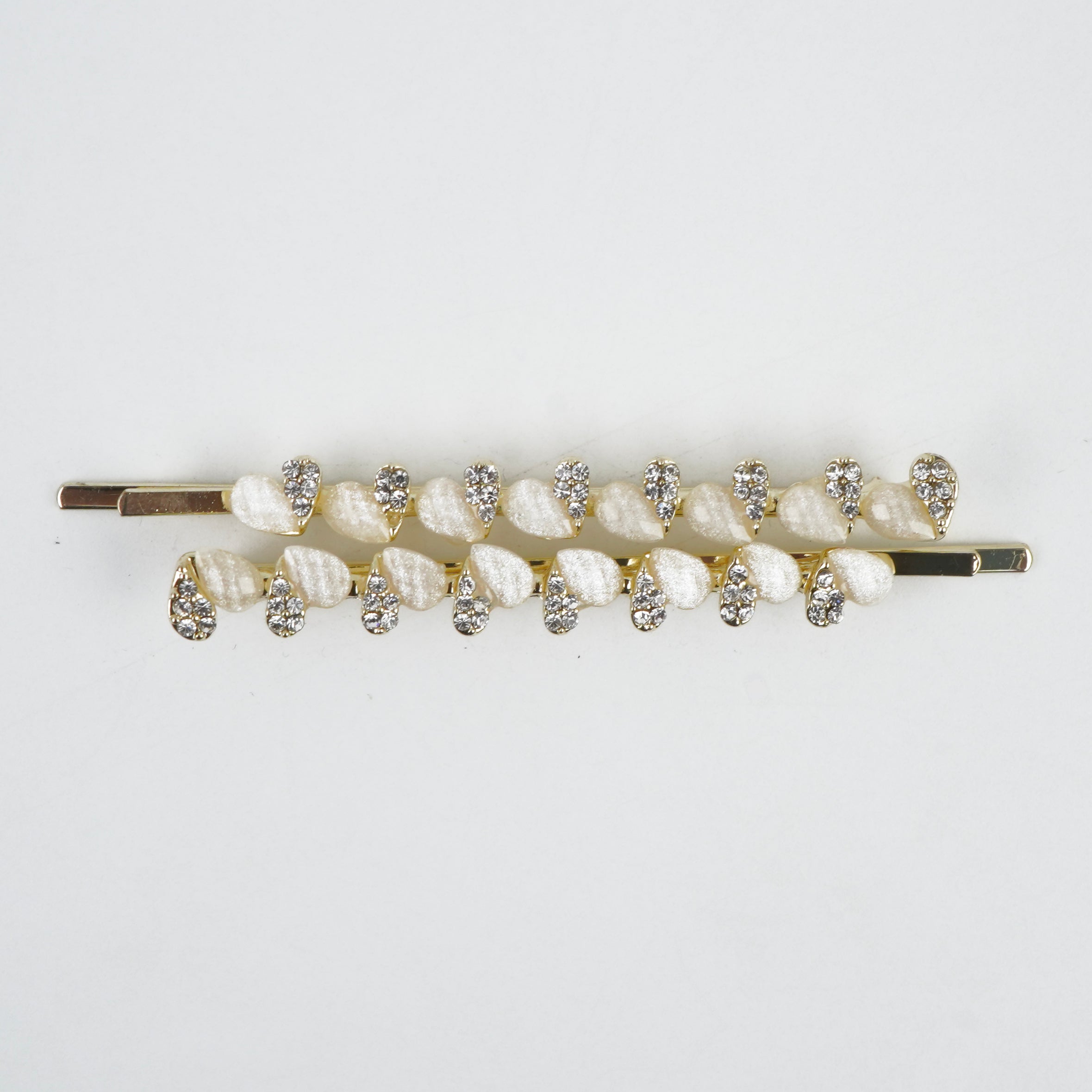 Metal Hair Clip - Lemon, Yellow, Off White & Green