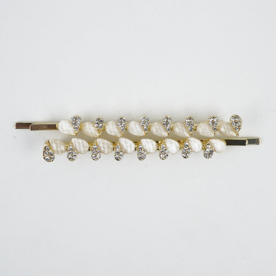 Metal Hair Clip - Lemon, Yellow, Off White & Green