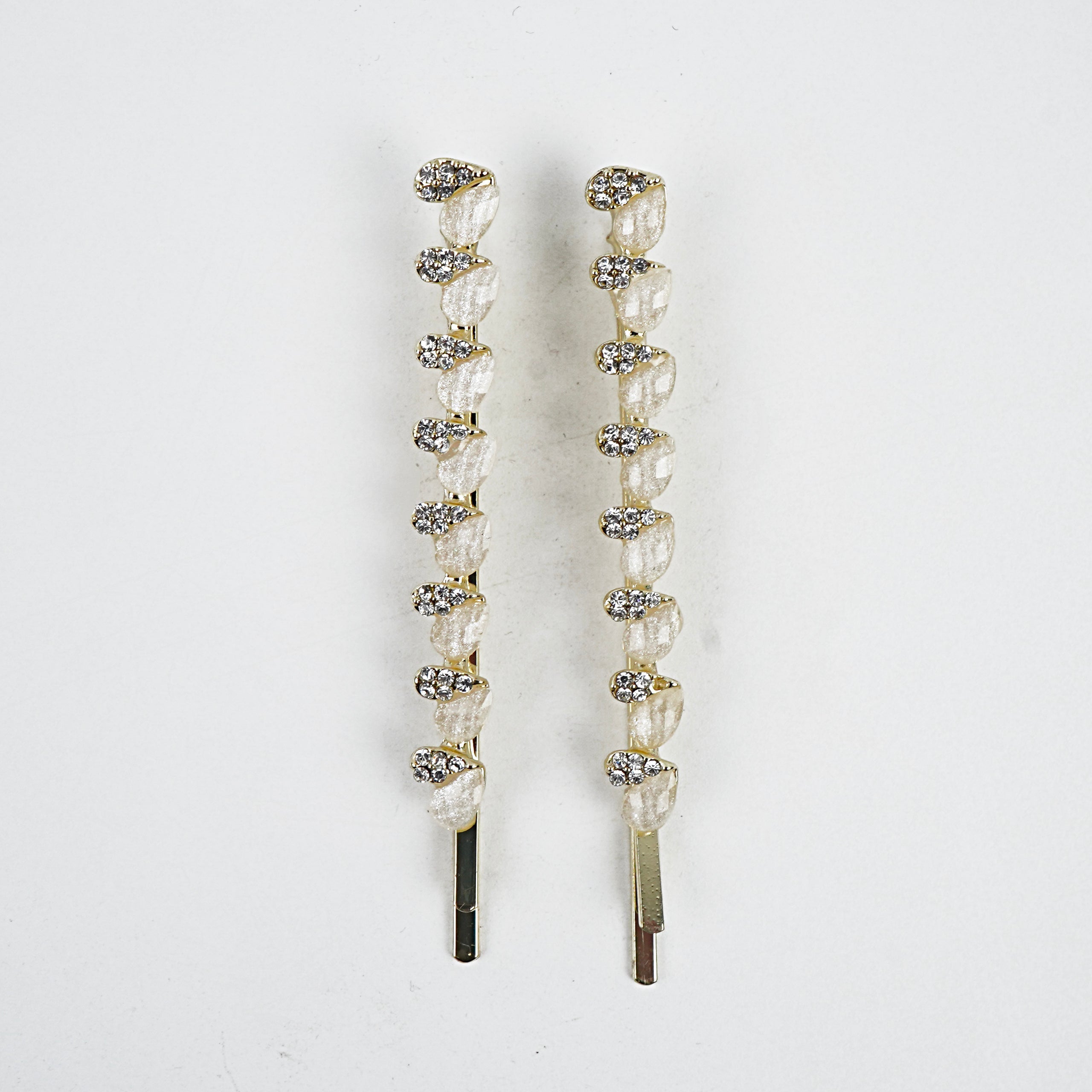 Metal Hair Clip - Lemon, Yellow, Off White & Green
