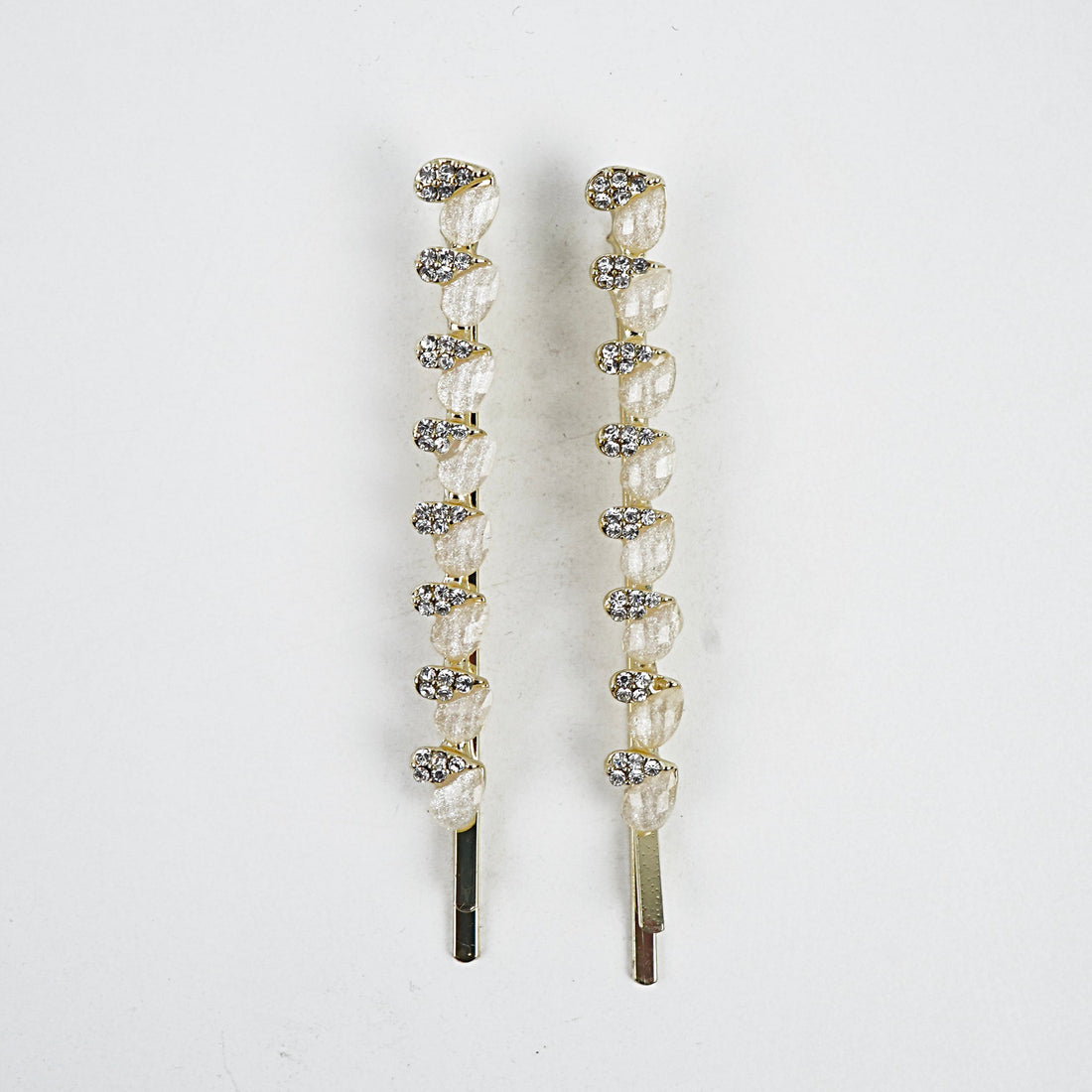 Metal Hair Clip - Lemon, Yellow, Off White & Green