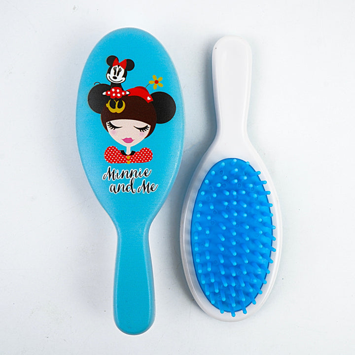 Kids Hair Brush - Blue, Pink-Orange & White