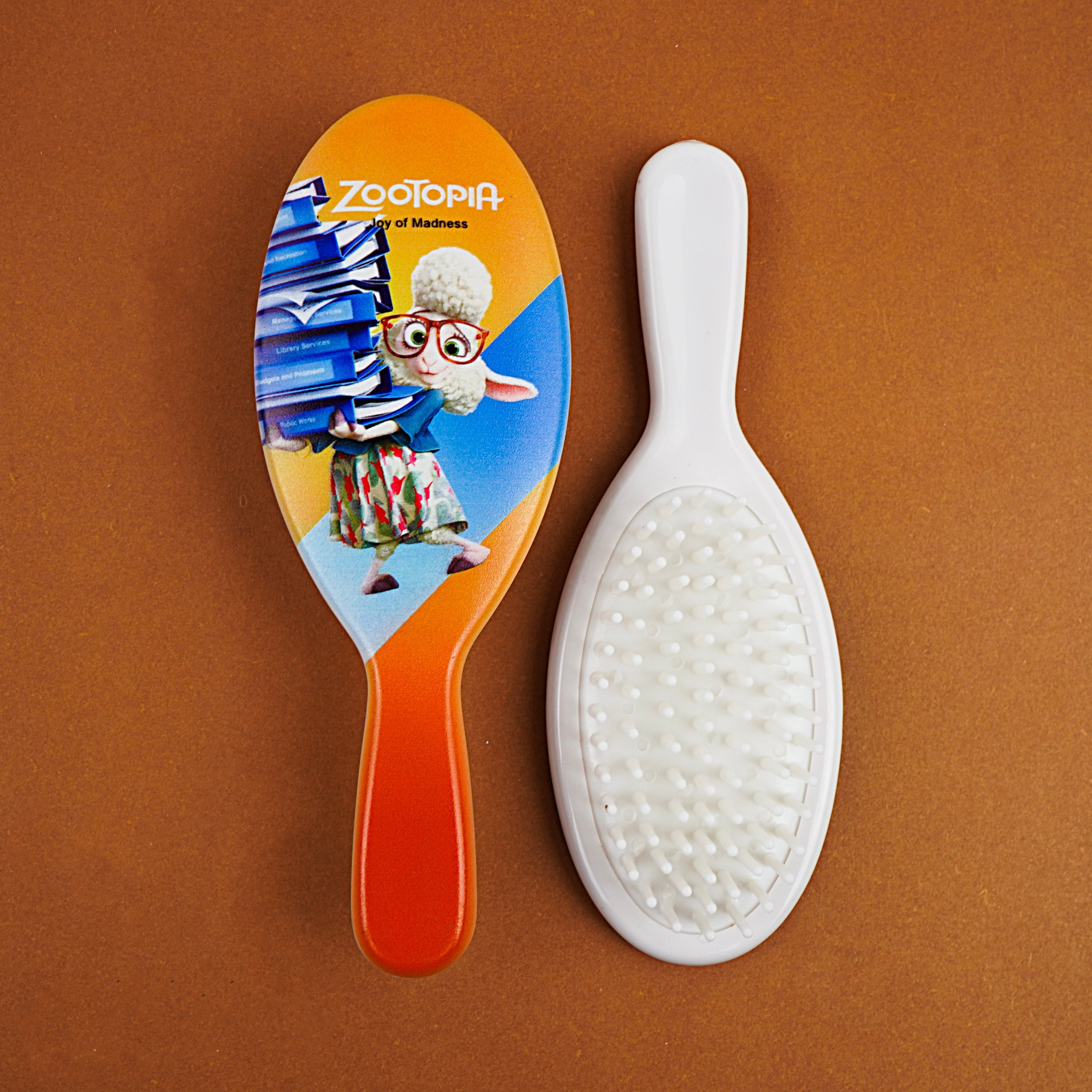 Kids Hair Brush - Orange, Blue, Pink & White