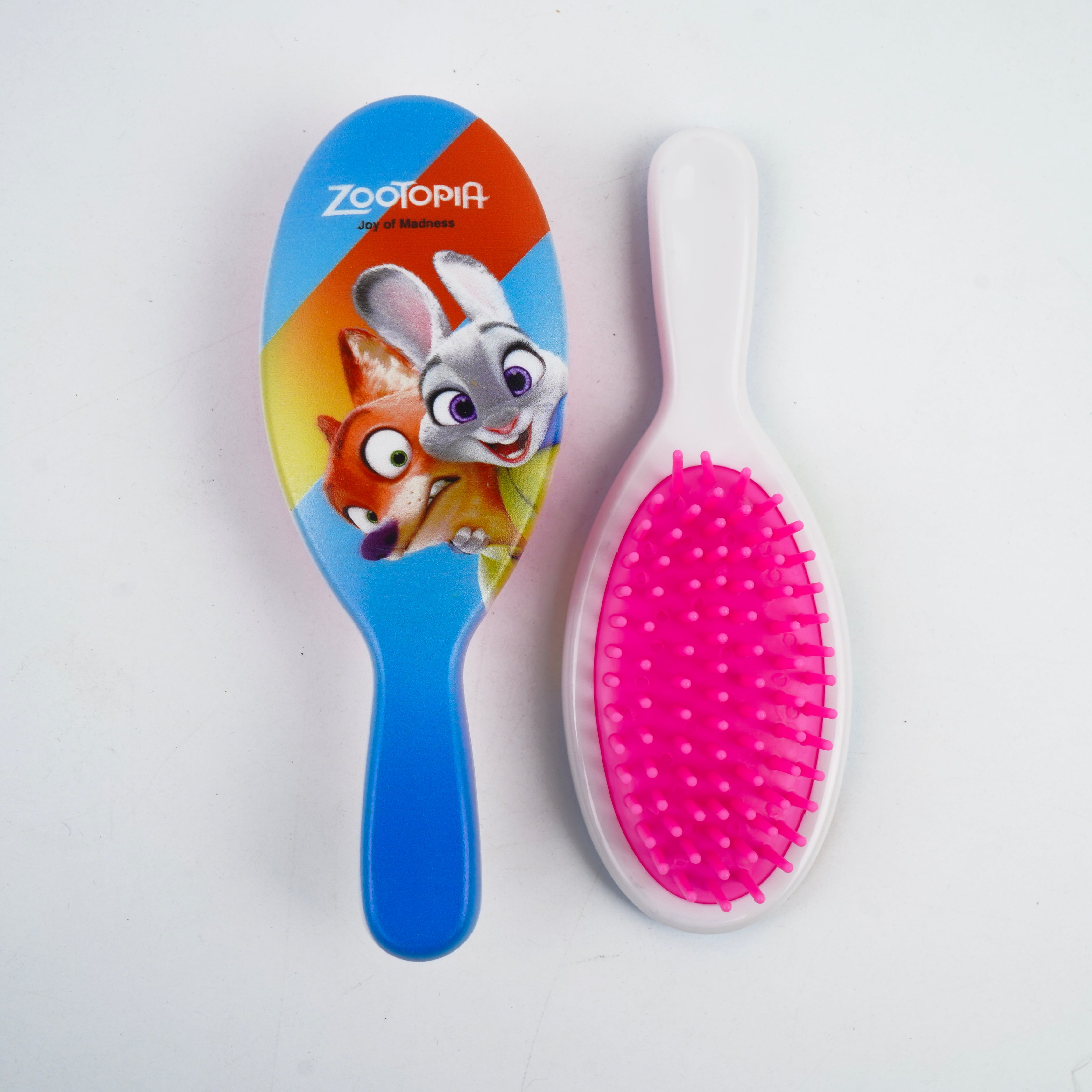 Kids Hair Brush - Orange, Blue, Pink & White