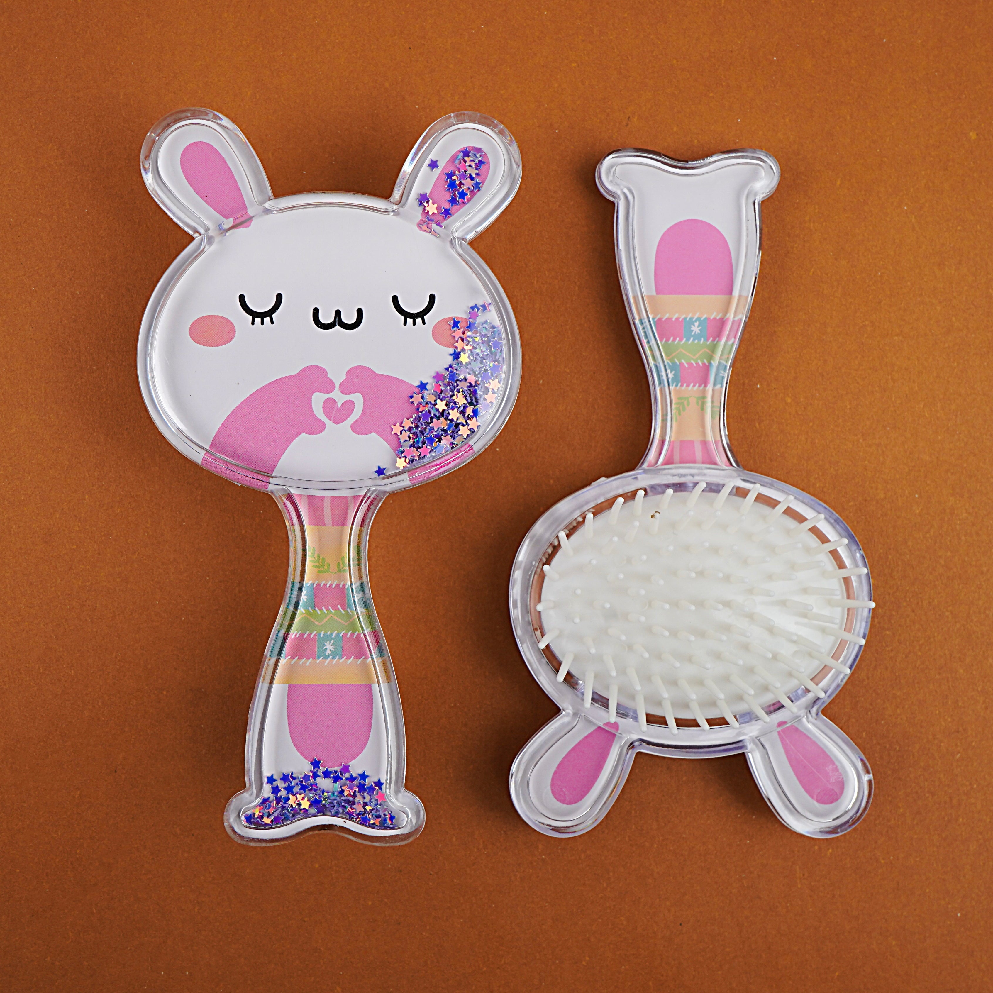 Kids Hair Brush - Blue, White, Yellow & Pink