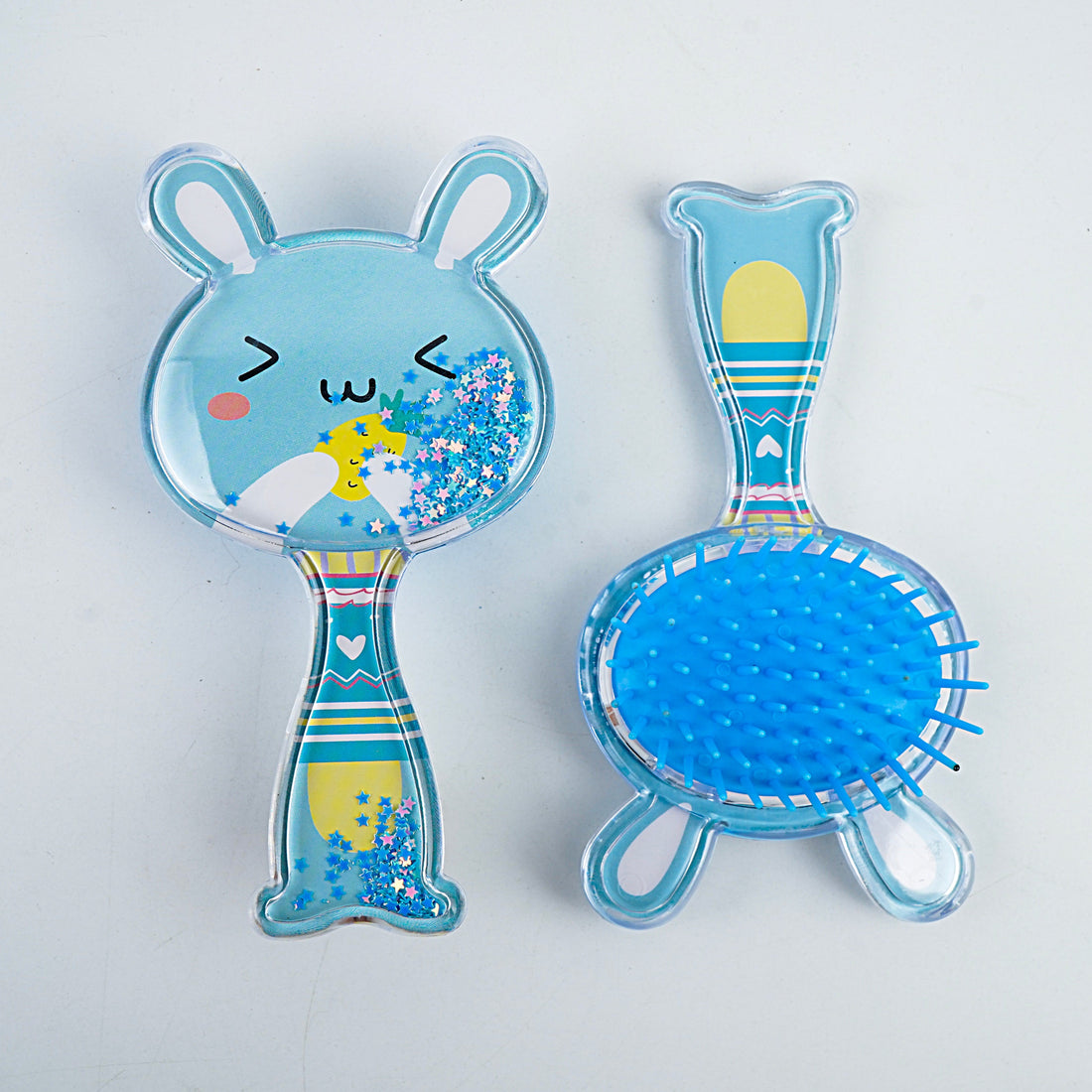 Kids Hair Brush - Blue, White, Yellow & Pink