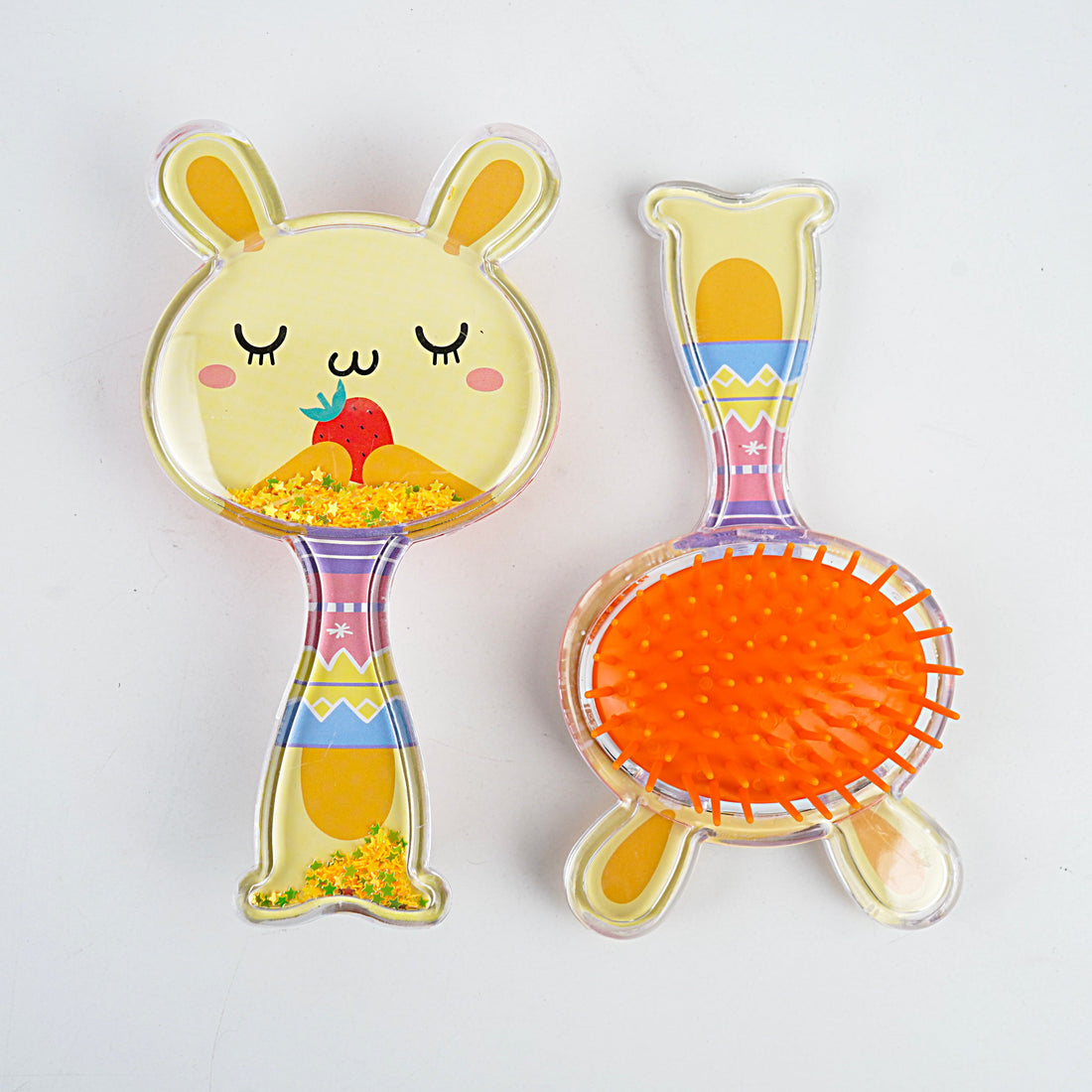 Kids Hair Brush - Blue, White, Yellow & Pink
