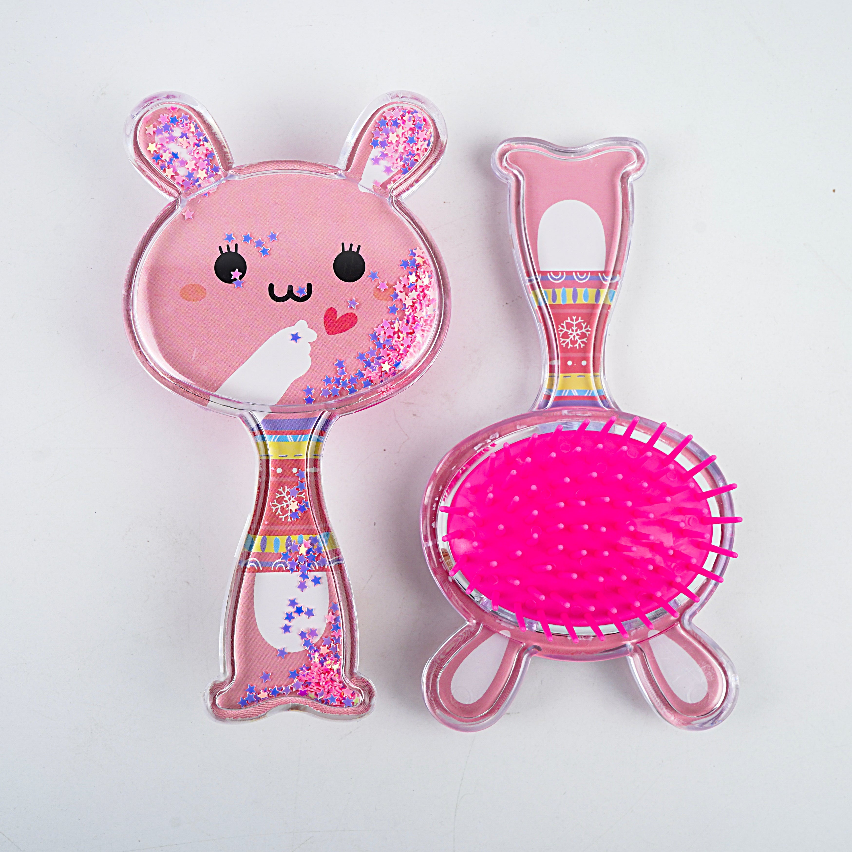 Kids Hair Brush - Blue, White, Yellow & Pink