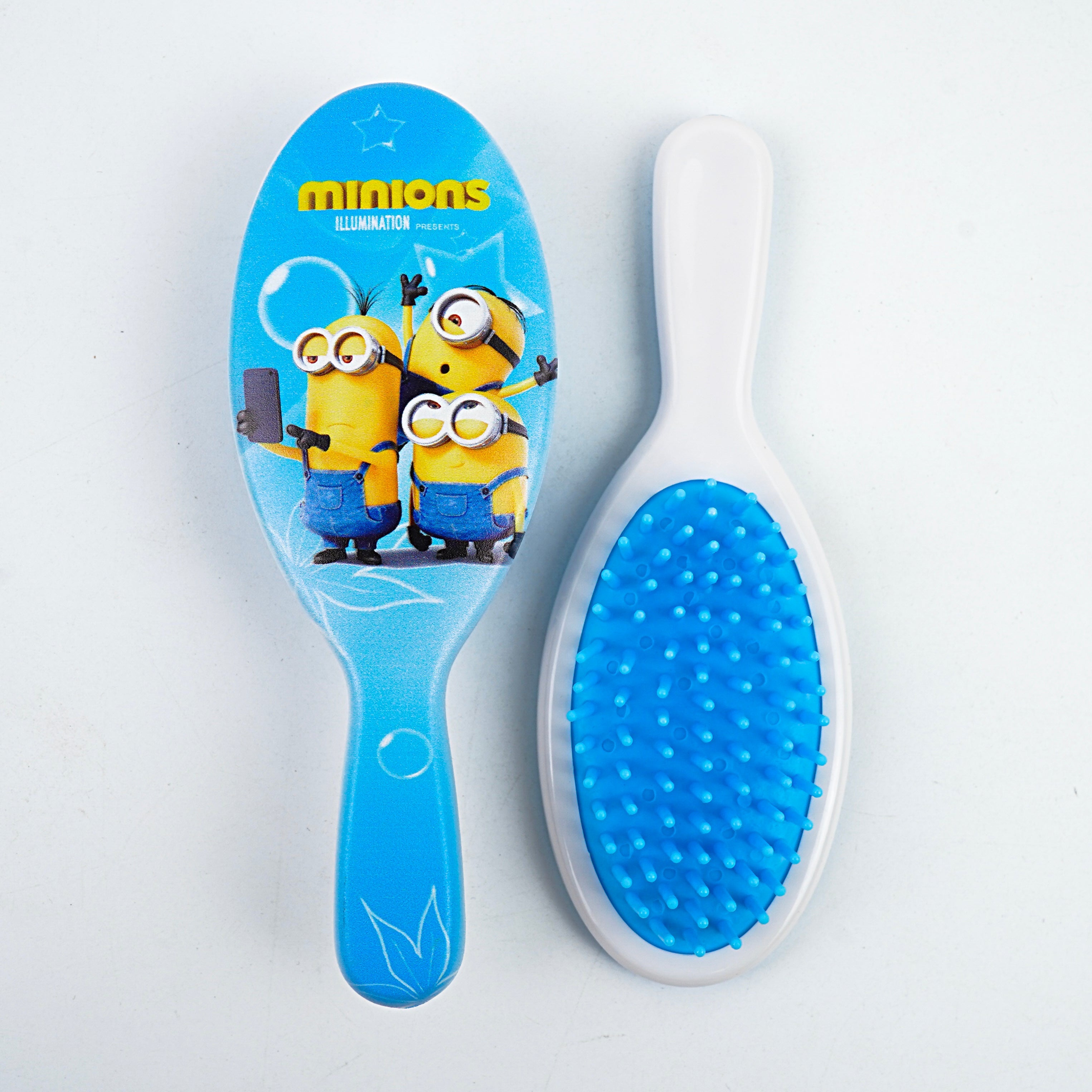 Kids Hair Brush - Sky Blue, Yellow, Orange & Blue