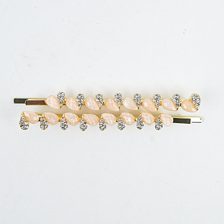Metal Hair Clip - Lemon, Yellow, Off White & Green
