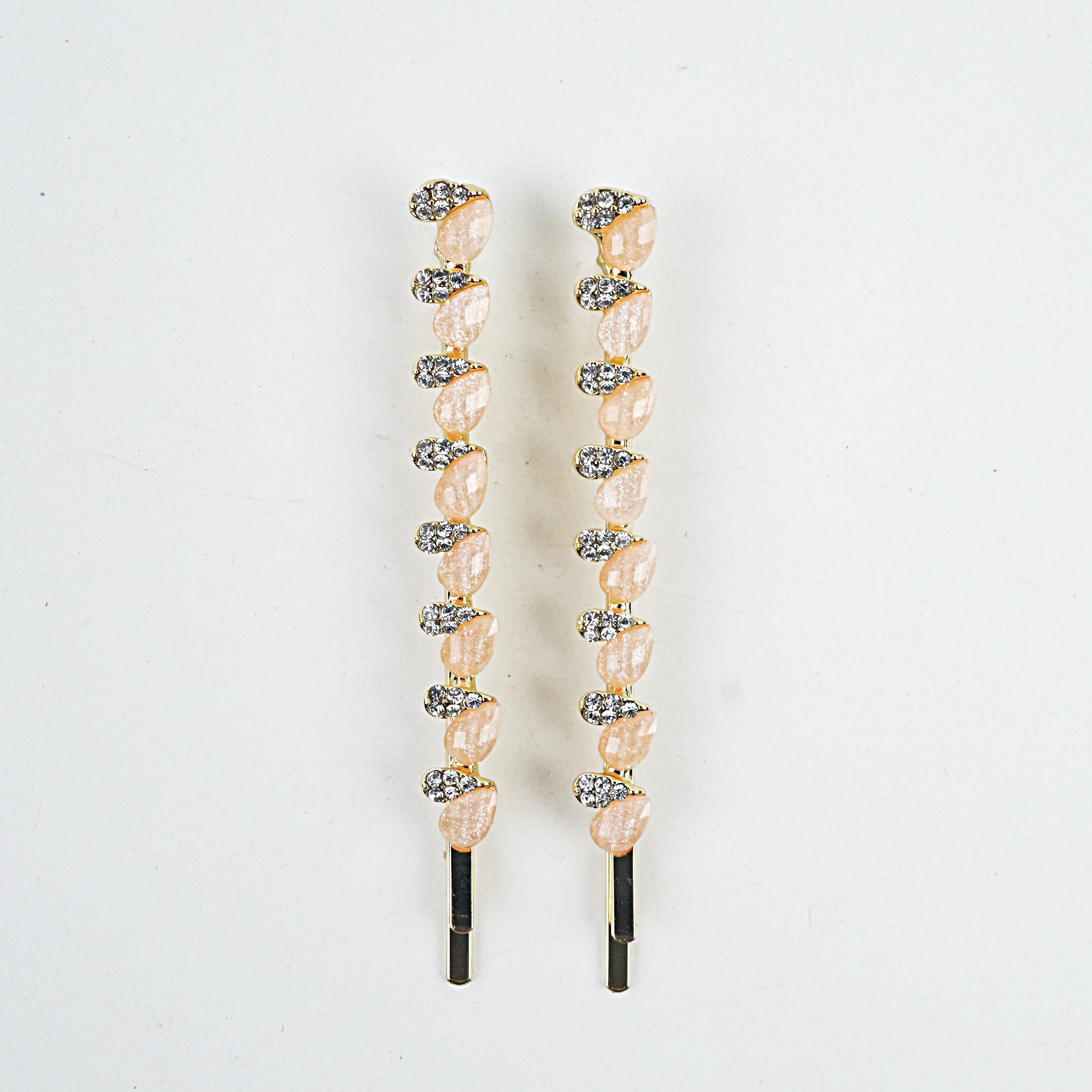 Metal Hair Clip - Lemon, Yellow, Off White & Green