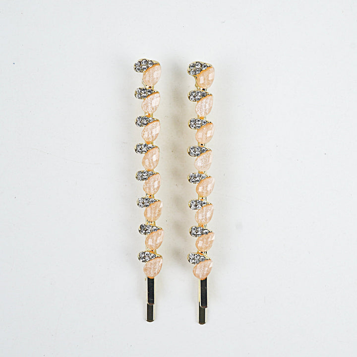 Metal Hair Clip - Lemon, Yellow, Off White & Green