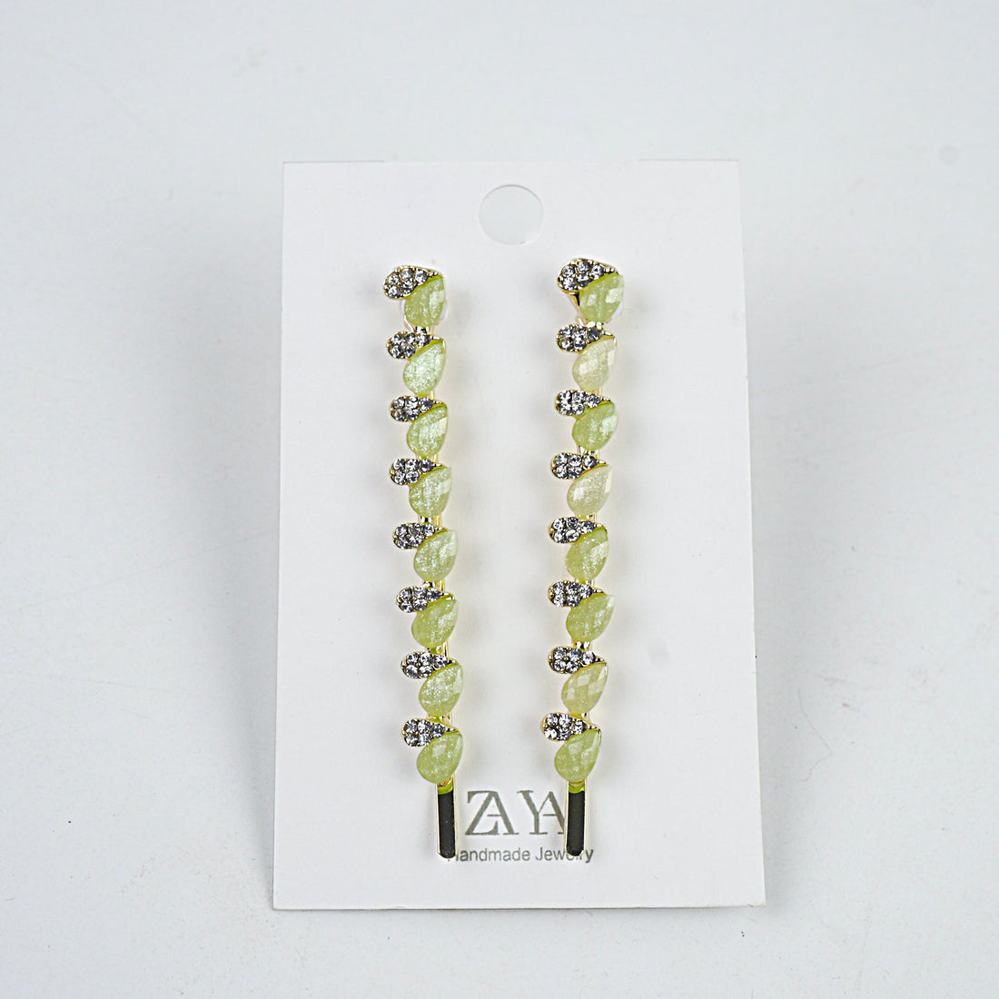 Metal Hair Clip - Lemon, Yellow, Off White & Green