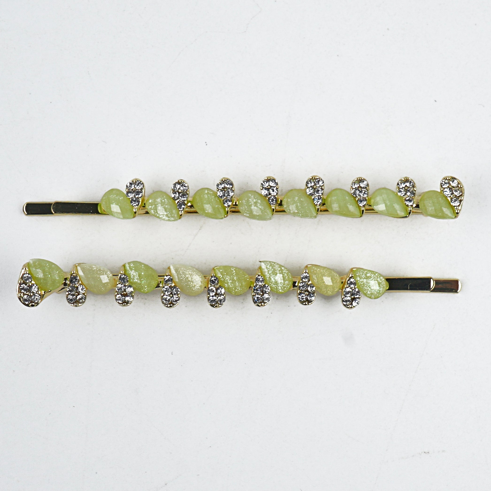 Metal Hair Clip - Lemon, Yellow, Off White & Green
