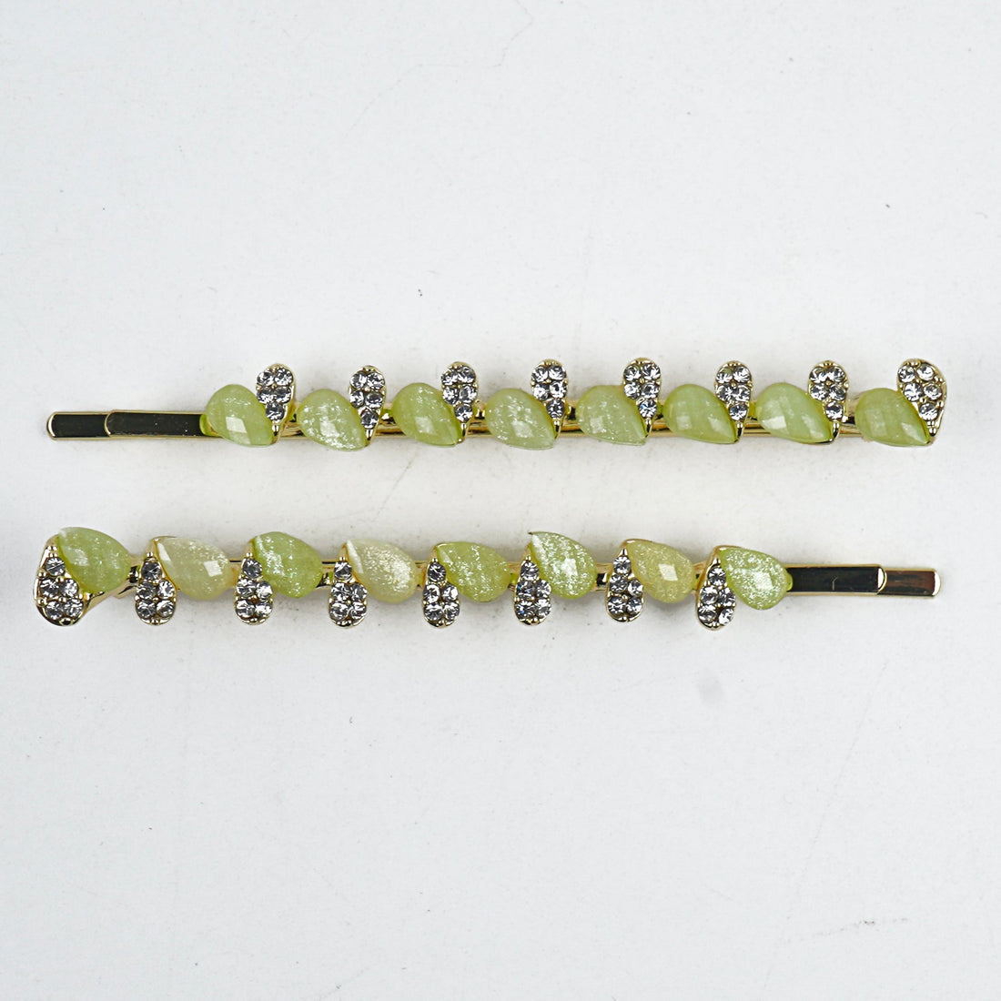 Metal Hair Clip - Lemon, Yellow, Off White & Green