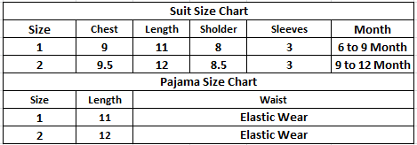 Girls Half Sleeves 2 Piece Suit Code-CA